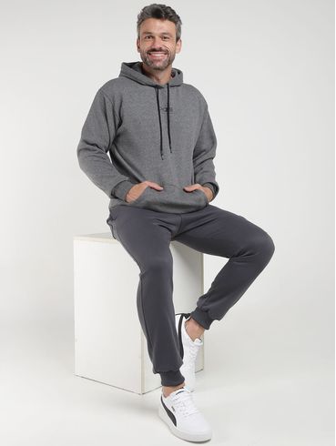Moletom com Capuz Vels Masculino MESCLA ESCURO