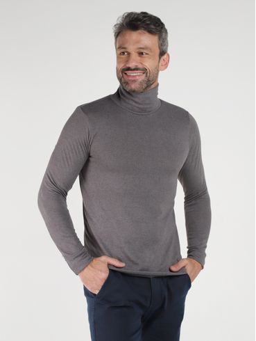 Suéter de Tricot Masculino CINZA