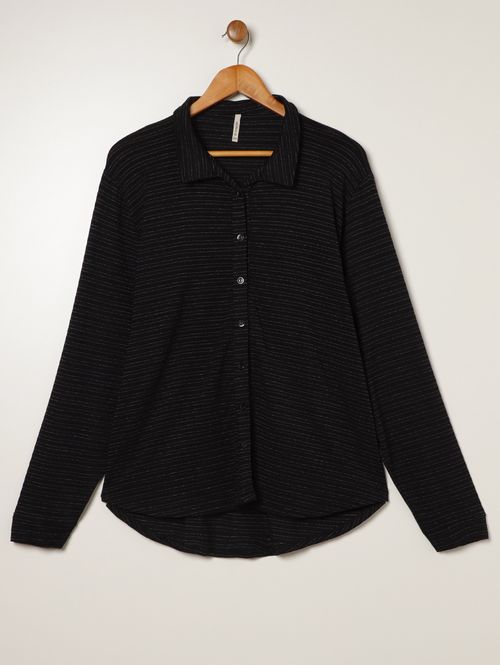 Camisa Plus Size Feminina PRETO