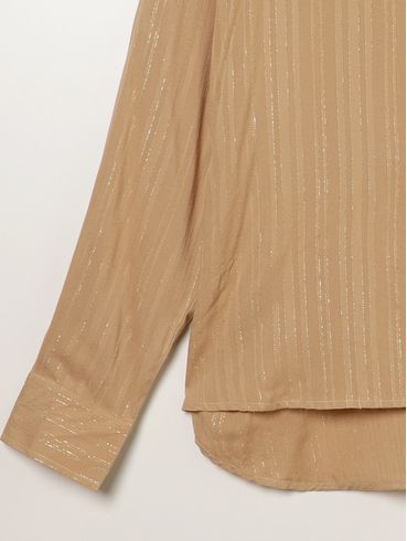 Camisa Viscose Plus Size Feminina BEGE