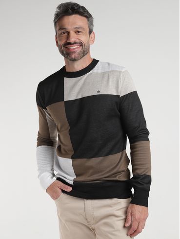 Blusão Tricot Masculino MARROM