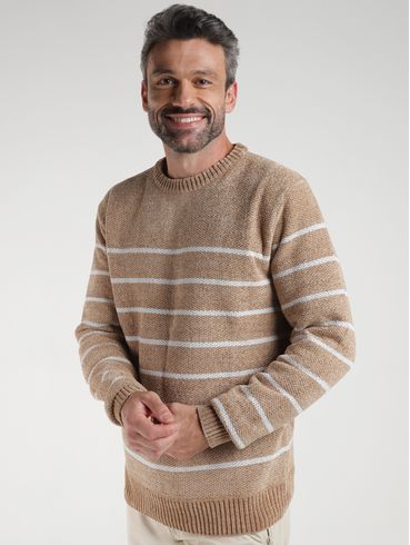 Blusão Tricot Elétron Masculino BEGE