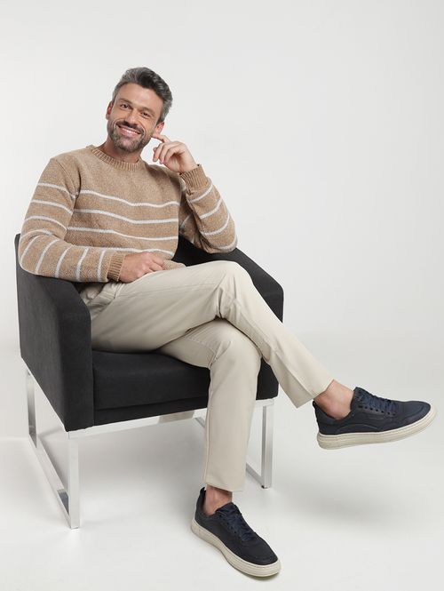 Blusão Tricot Elétron Masculino BEGE