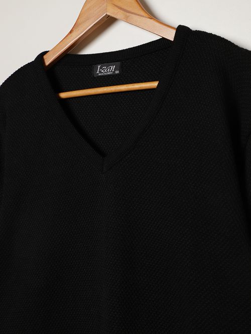 Blusão Tricot Plus Size Masculino PRETO