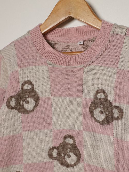 Blusão Tricot Infantil Para Menina - ROSA