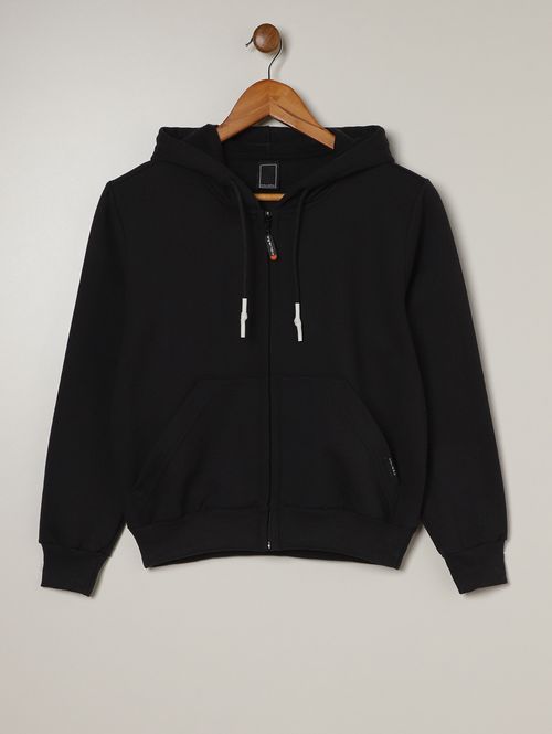 Jaqueta Moletom Juvenil Para Menino - PRETO