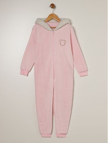Pijama Longo Infantil Para Menina - ROSA
