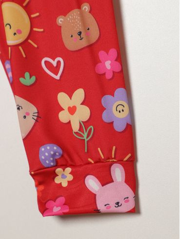 Pijama Longo Térmico Infantil Para Bebê - VERMELHO