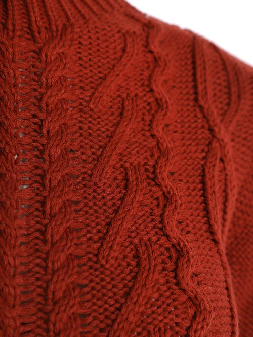 Blusão Tricot Manga Longa Feminina CARAMELO