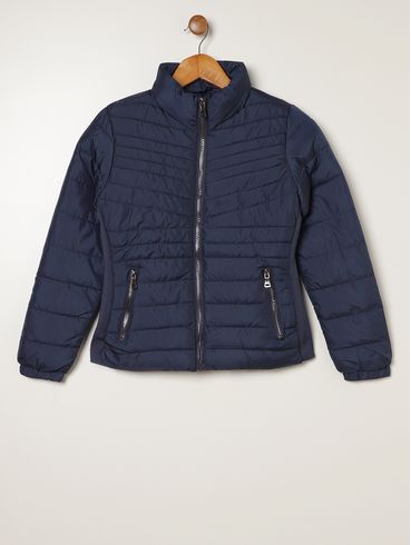 Casaco Parka Juvenil Para Menina - AZUL