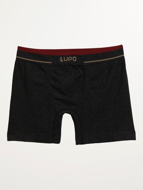Cueca Boxer Sem Costura Plus Size Masculina PRETO