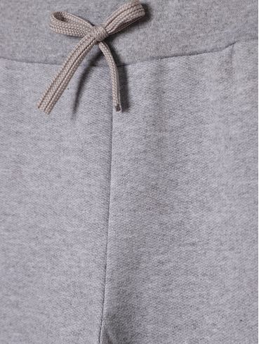 Calça Moletom Com Punho Infantil Para Menina - MESCLA