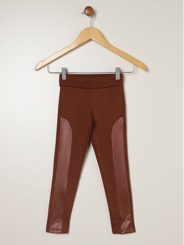 Calça Montaria Térmica Infantil Para Menina - MARROM