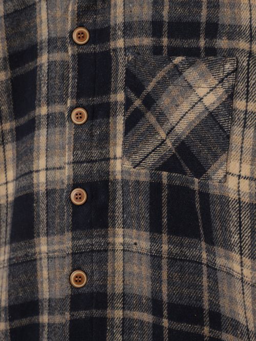 Camisa Flanela Juvenil Para Menino - MARINHO