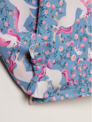 Casaco Parka Juvenil Para Menina - AZUL