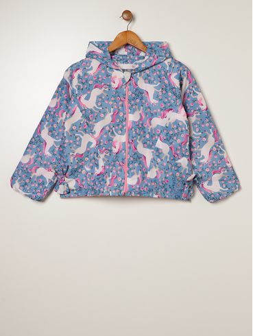 Casaco Parka Juvenil Para Menina - AZUL