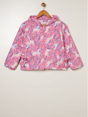 Casaco Parka Juvenil Para Menina - ROSA