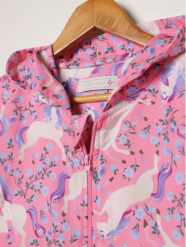 Casaco Parka Juvenil Para Menina - ROSA