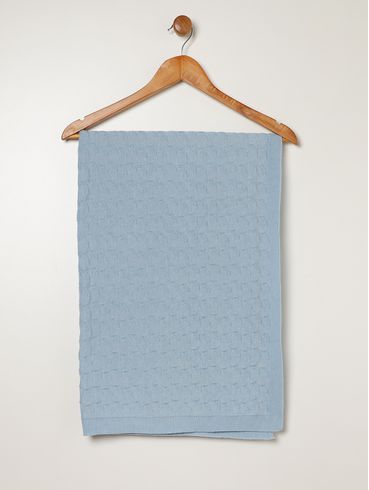 Saída Maternidade Tricot Infantil Para Bebê - AZUL