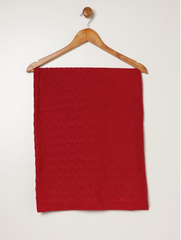 Saída Maternidade Tricot Infantil Para Bebê - VERMELHO