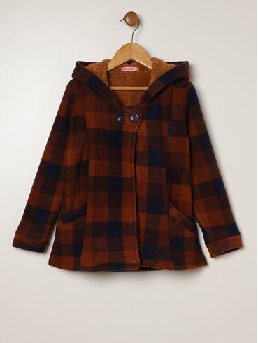 Casaco Parka Infantil Para Menina - CARAMELO