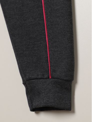 Calça Moletom Jogger Juvenil Para Menina - MESCLA ESCURO