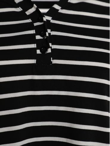 Blusa Manga 3/4 Autentique Feminina PRETO/PRETO/BRANCO
