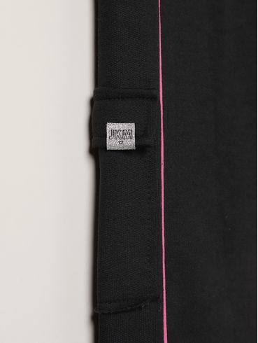 Calça Moletom Jogger Juvenil Para Menina - PRETO