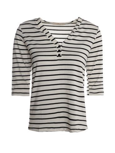 Blusa Manga 3/4 Autentique Feminina BRANCO/BRANCO/PRETO