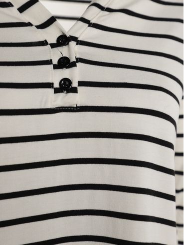 Blusa Manga 3/4 Autentique Feminina BRANCO/BRANCO/PRETO