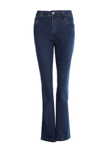 Calça Jeans Boot Cut Sawary Feminina AZUL