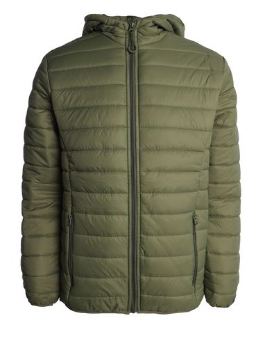 Jaqueta Puffer Com Capuz Masculina VERDE