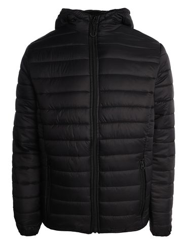 Jaqueta Puffer Com Capuz Masculina PRETO
