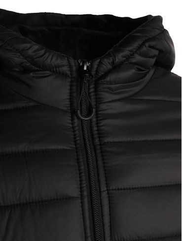 Jaqueta Puffer Com Capuz Masculina PRETO