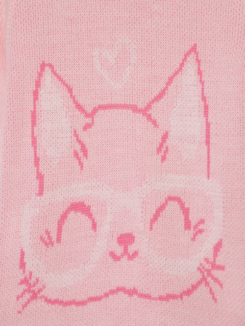 Blusão Tricot Infantil Para Menina - ROSA CLARO