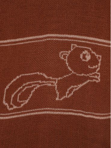 Blusão Tricot Infantil Para Menino - MARROM