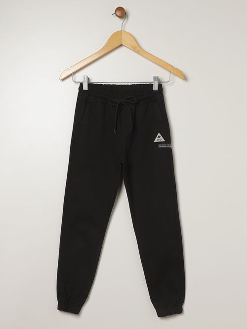 Calça Sarja Jogger Juvenil Para Menino - PRETO