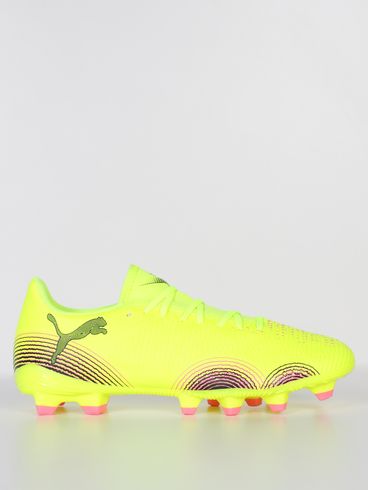 Chuteira Future Play Campo Puma Masculina AMARELO/ROSA/PRETO
