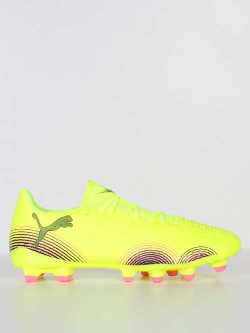 Chuteira Future Play Campo Puma Masculina AMARELO/ROSA/PRETO