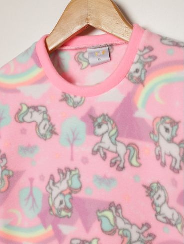 Pijama Longo Infantil Para Bebê - ROSA