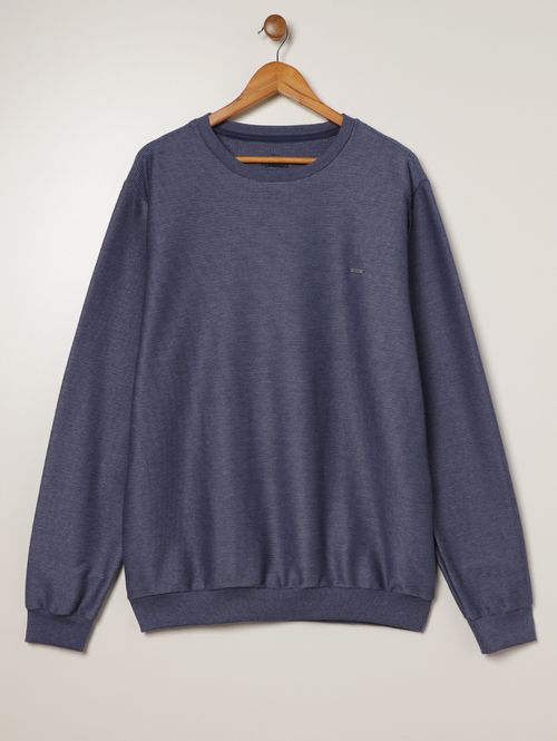 Blusão Texturizado Plus Size Masculino AZUL