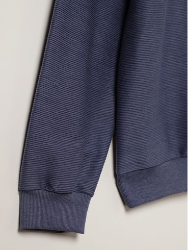 Blusão Texturizado Plus Size Masculino AZUL