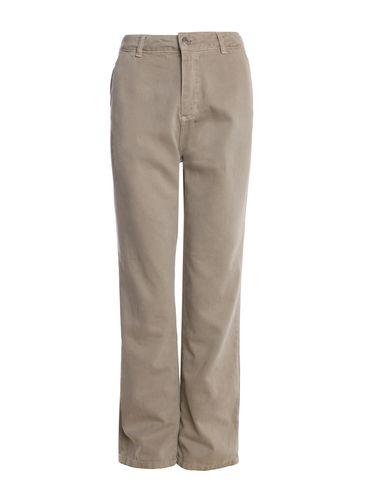 Calça Sarja Reta Sawary Feminina AREIA