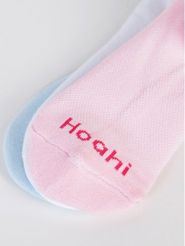Kit Meias Cano Curto Feminino BRANCO/ROSA/AZUL