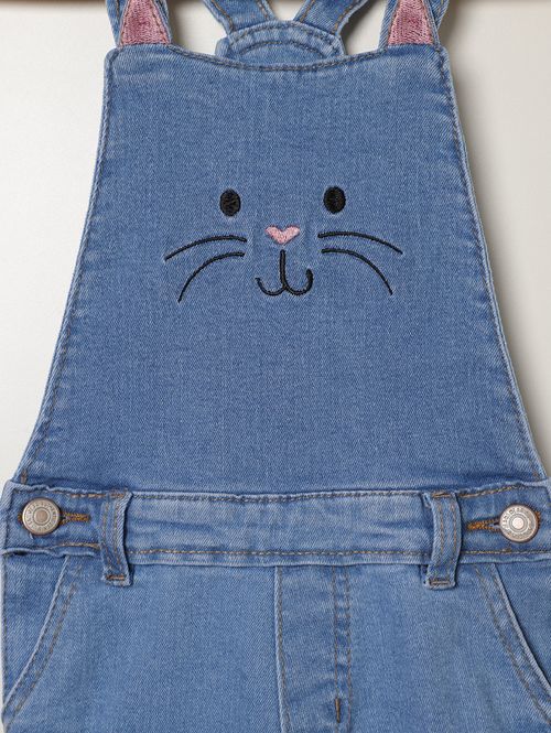 Jardineira Infantil Para Menina - AZUL