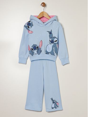 Conjunto Longo Infantil Para Menina - AZUL