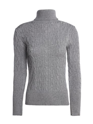 Blusão Tricot Manga Longa Feminino CINZA