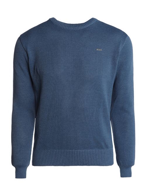 Suéter de Tricot Masculino AZUL
