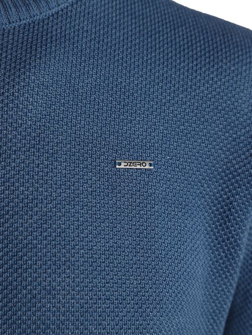 Suéter de Tricot Masculino AZUL