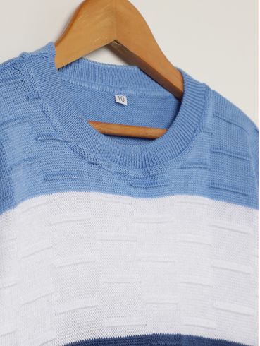 Blusão Manga Longa  Juvenil Para Menino- AZUL